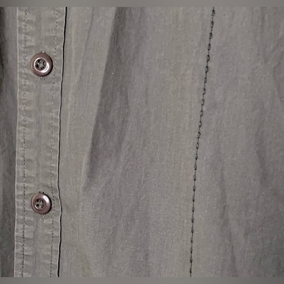 Arsenal - Military Style Button Up Short Sleeve Top With Iron On Patch Detail - Picture 7 of 11